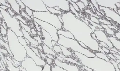 Image of PentalQuartz Marmo Viola White Quartz countertop slab