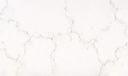 Image of PentalQuartz Mystere Gold White Quartz countertop slab