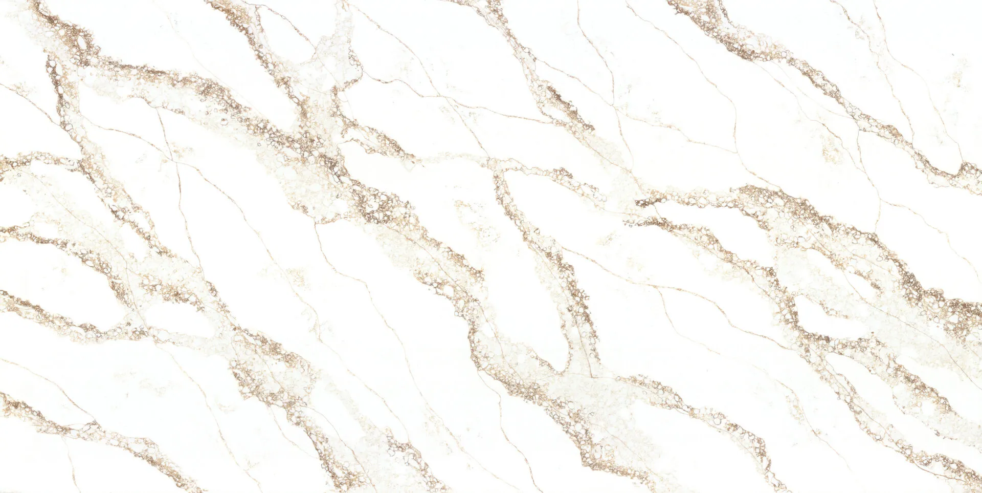 Image of PentalQuartz Sienna Gold White Quartz countertop slab