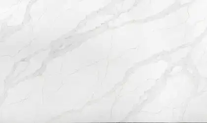 Image of PentalQuartz Sono Reale White Quartz countertop slab