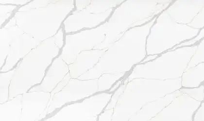 Image of PentalQuartz Terra Luna White Quartz countertop slab