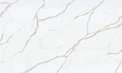 Image of PentalQuartz Terra Sol White Quartz countertop slab
