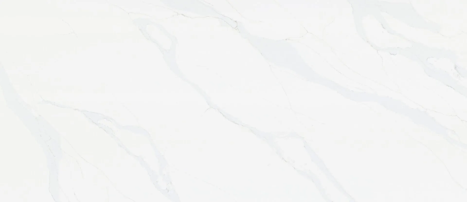 Closeup image of PentalQuartz Unique Calacatta White Quartz countertop slab