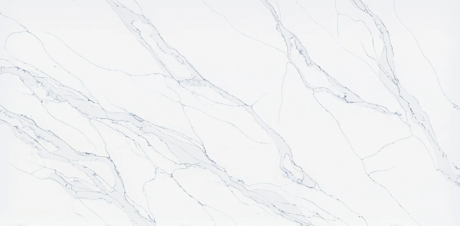 Image of PentalQuartz Unique Calacatta Blue White Quartz countertop slab