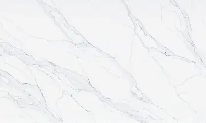 Image of PentalQuartz Unique Calacatta Blue White Quartz countertop slab
