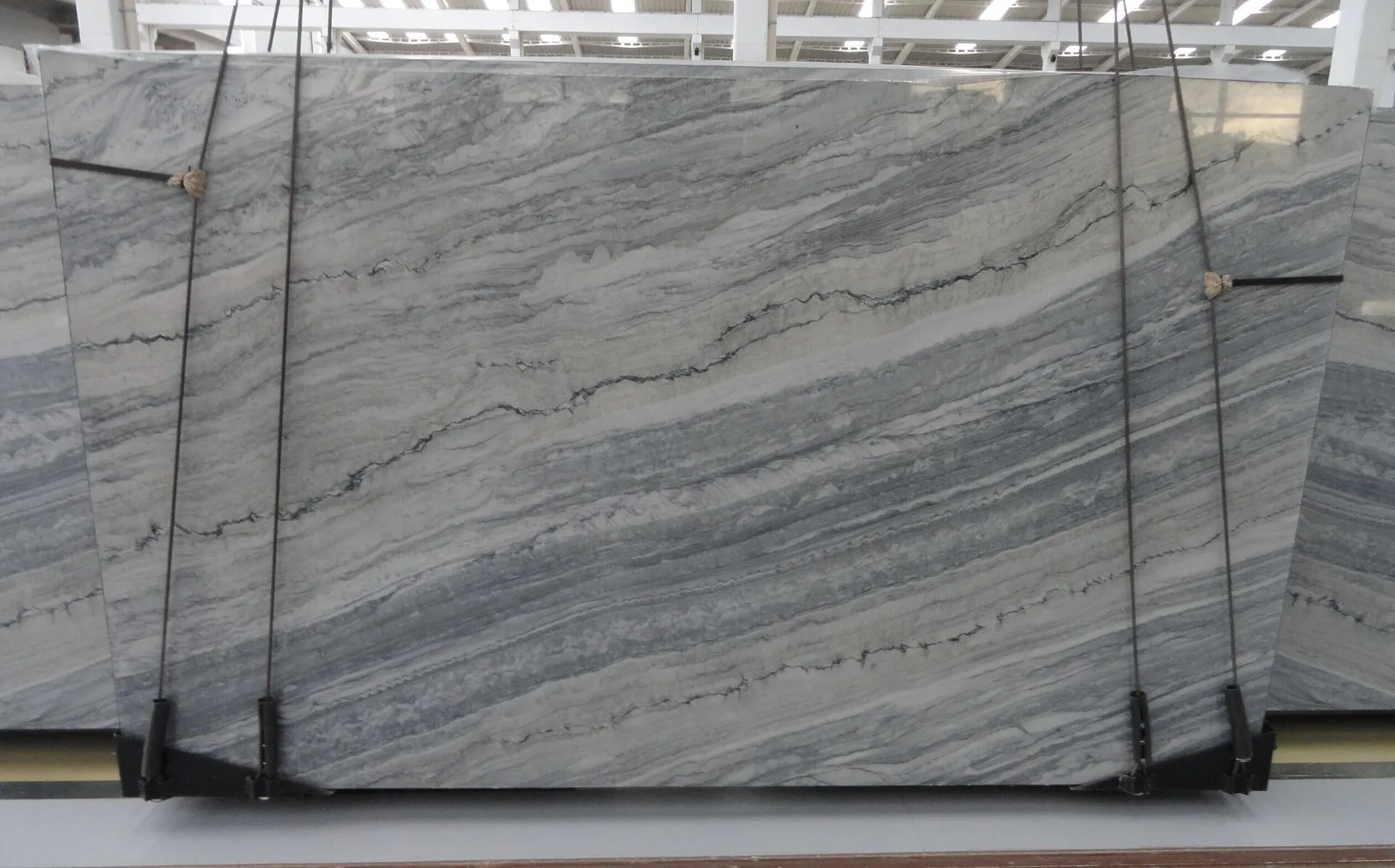 Image of Atmos Blue 1st Choice Grey Quartzite countertop slab