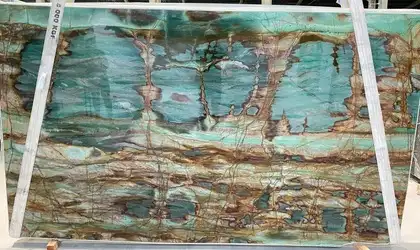 Image of Aurora Quartzite 1st Choice Green Quartzite countertop slab