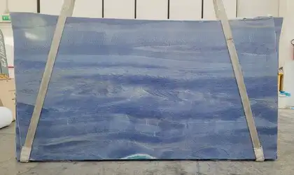 Image of Azul Macaubas 1st Choice Blue Quartzite countertop slab