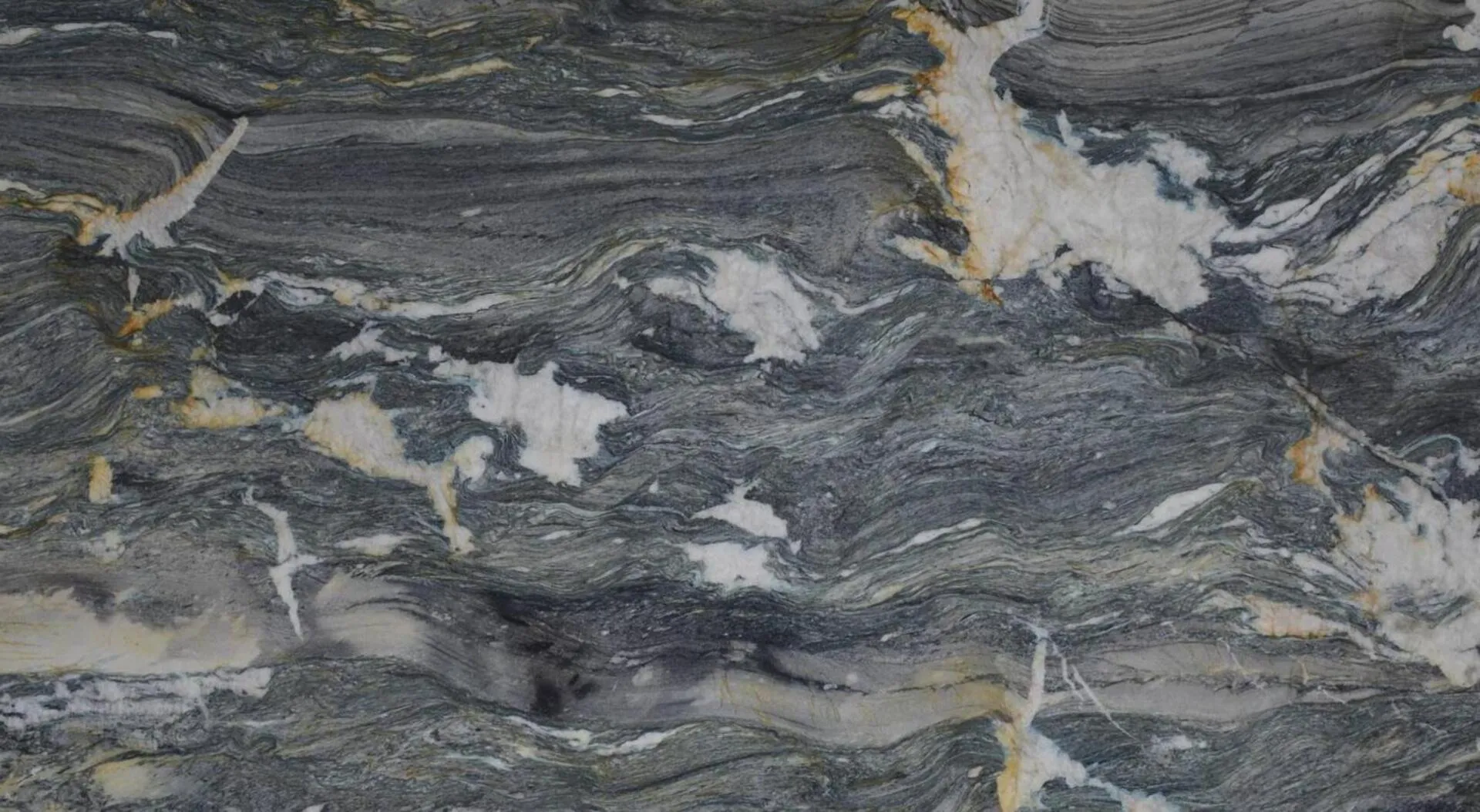 Closeup image of Azul Treasure 1st Choice Grey Quartzite countertop slab