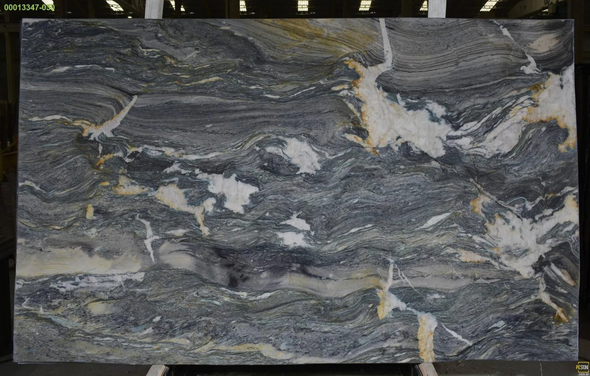 Image of Azul Treasure 1st Choice Grey Quartzite countertop slab