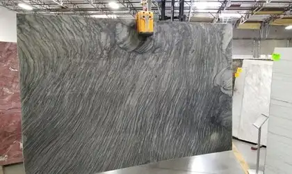Image of Black Java 1st Choice Grey Quartzite countertop slab
