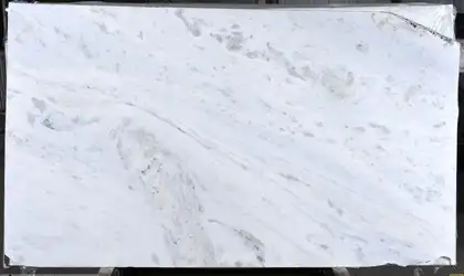Image of Brazilian Thassos (Bianco Olinda) White Marble countertop slab