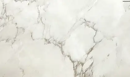 Closeup image of Cremo Delicato Extra White Marble countertop slab Stone Countertop