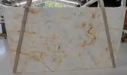 Image of Cristallo 1st Choice Cream Quartzite countertop slab