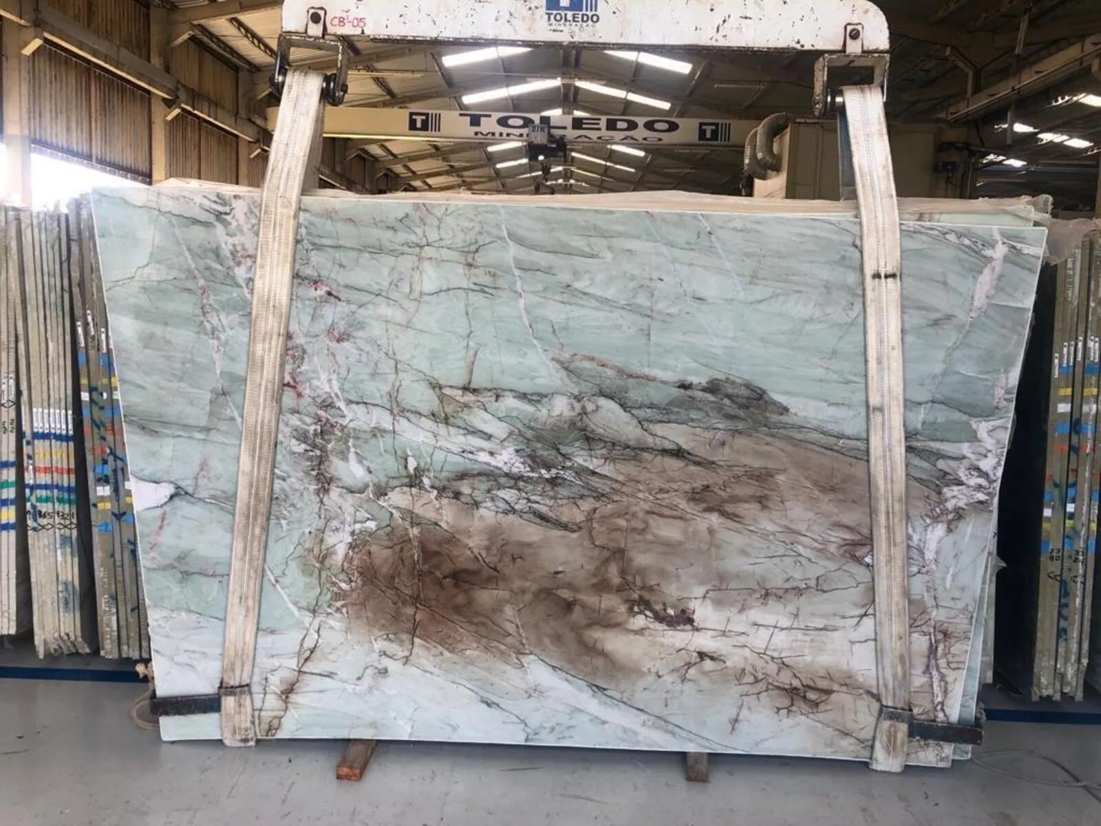 Image of Crystal Acqua 1st Choice Green Quartzite countertop slab