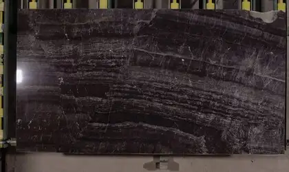 Image of Evenos 1st Choice Black Marble countertop slab