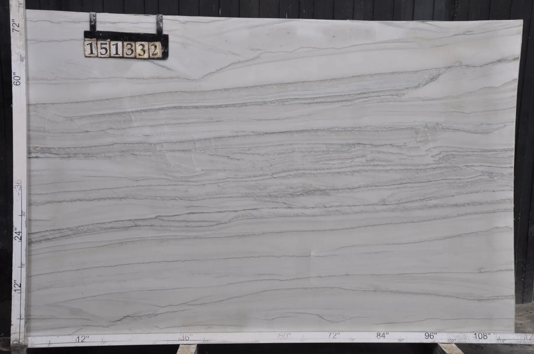 Image of Ivory Macaubas 1st Choice Grey Quartzite countertop slab