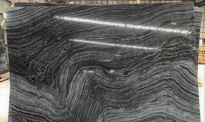 Image of Kenya Black Black Marble countertop slab