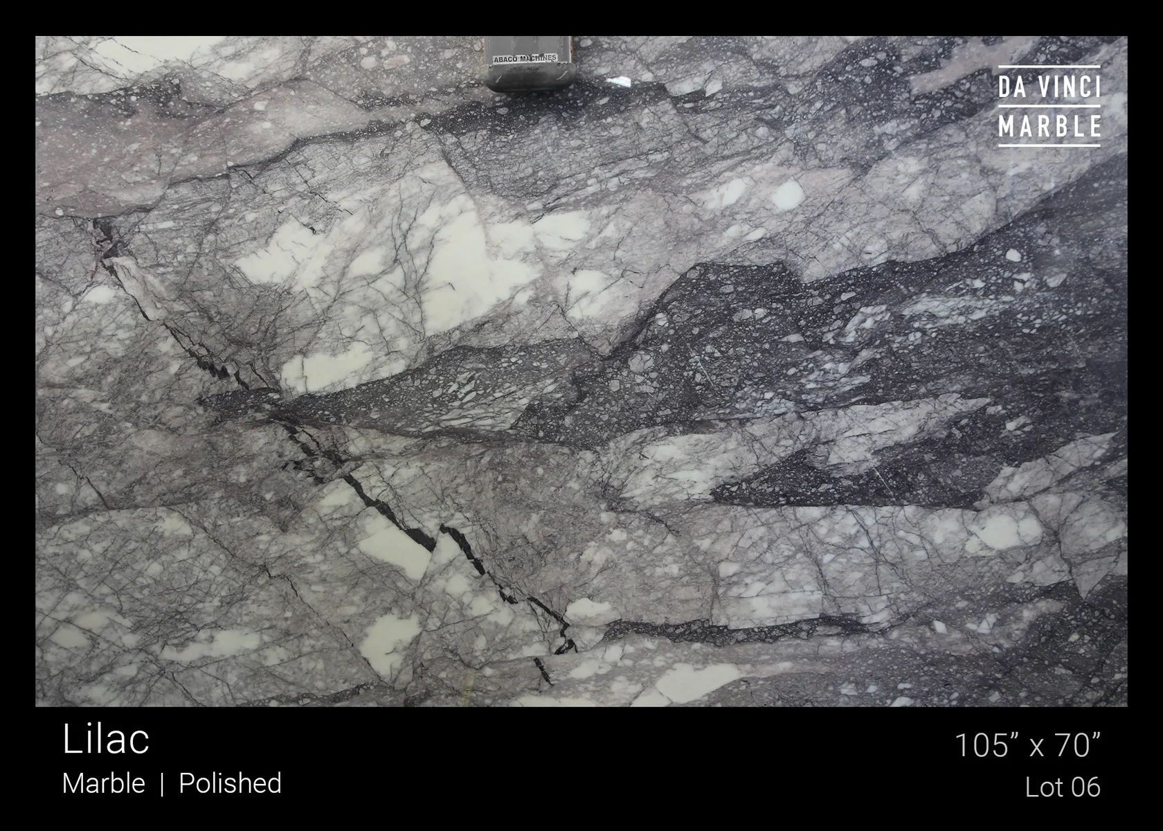 Image of Lilac Supreme Grey Marble countertop slab
