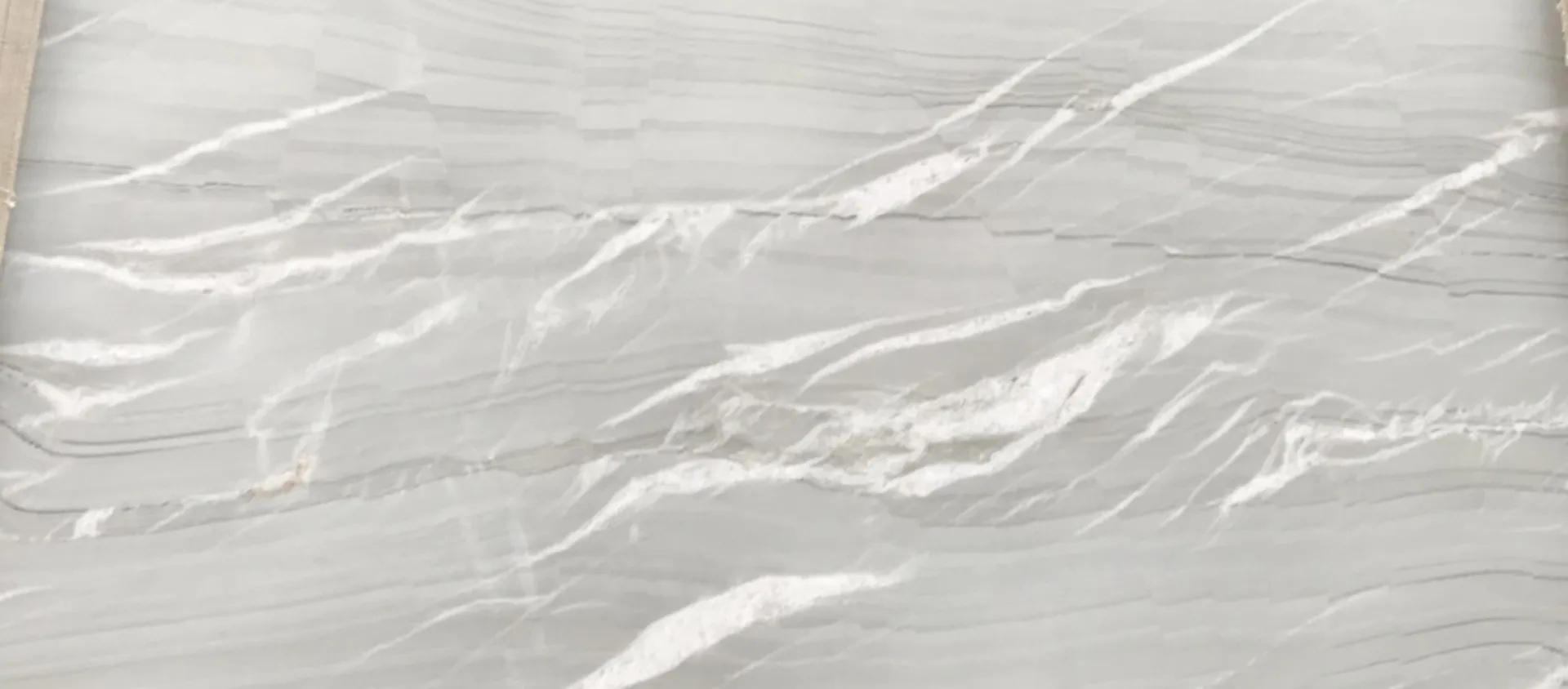 Closeup image of Monaco Quartzite Grey Quartzite countertop slab