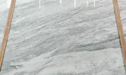 Closeup image of Mont Blanc 1st Choice Grey Marble countertop slab
