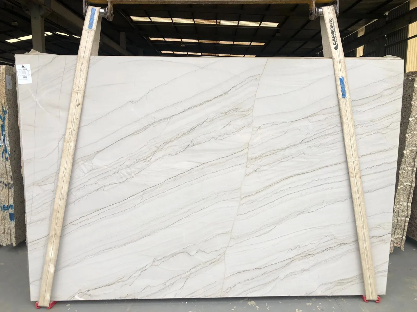 Image of Mykonos Cream Quartzite countertop slab