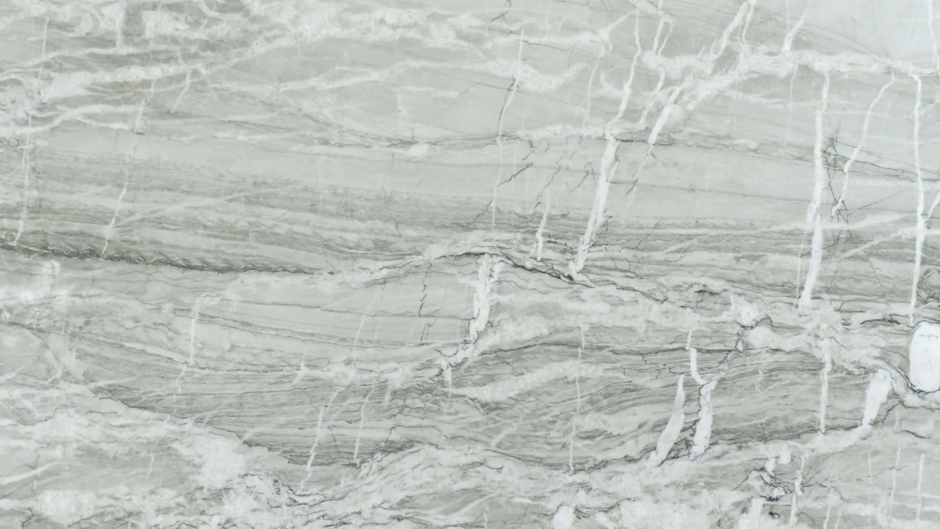 Closeup image of Nuage 1st Choice Grey Quartzite countertop slab