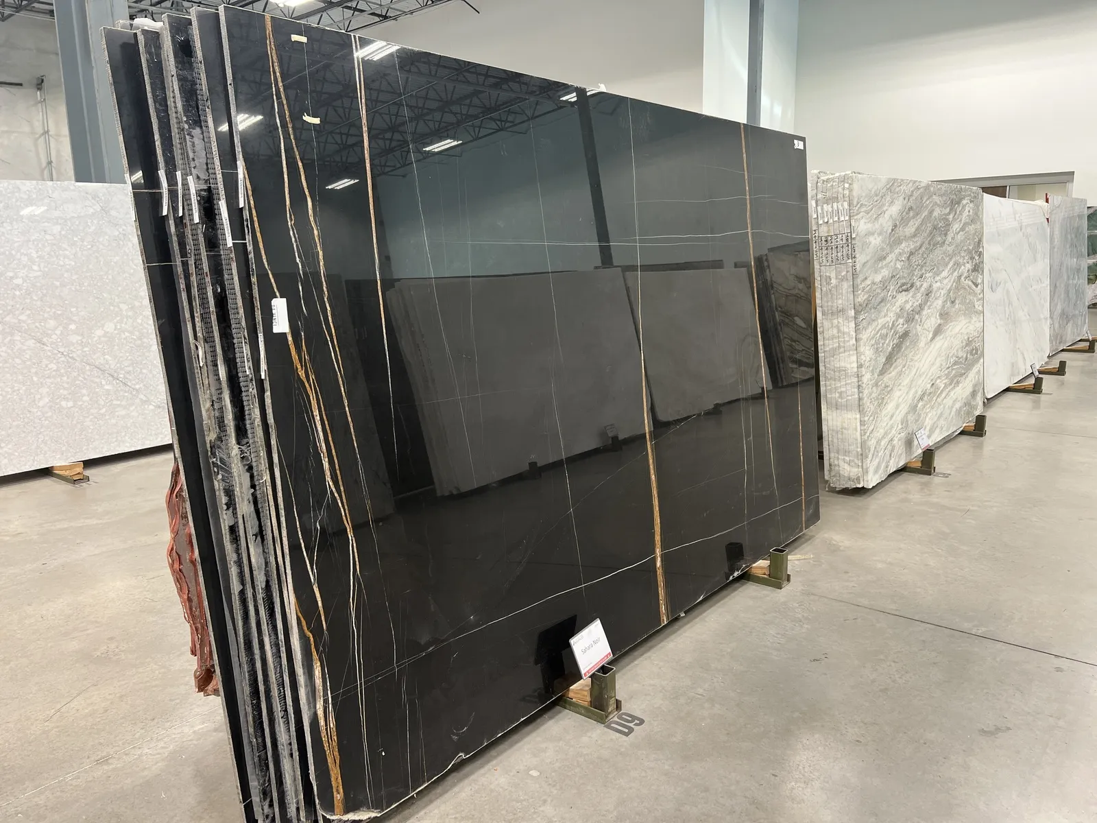 Image of Sahara Noir Black Marble countertop slab