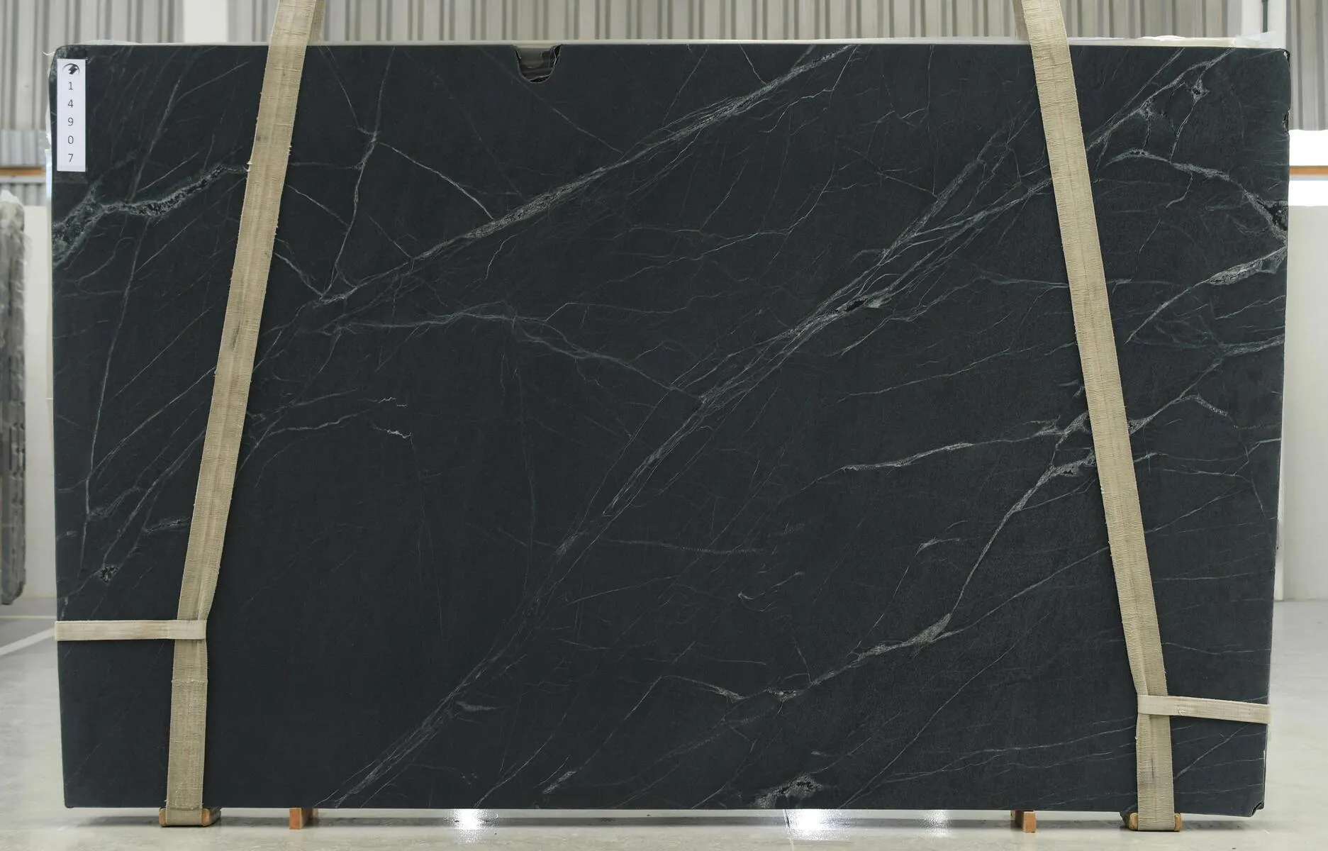Image of Saratoga Black 1st Choice Black Soapstone countertop slab