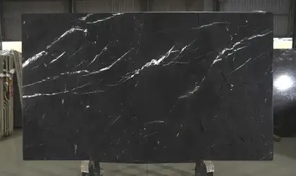 Image of Saratoga Quartzite Black Quartzite countertop slab