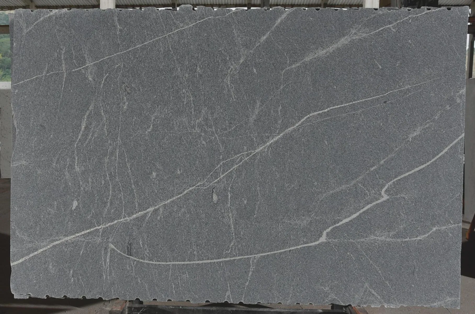 Image of Saratoga Silver Grey Granite countertop slab