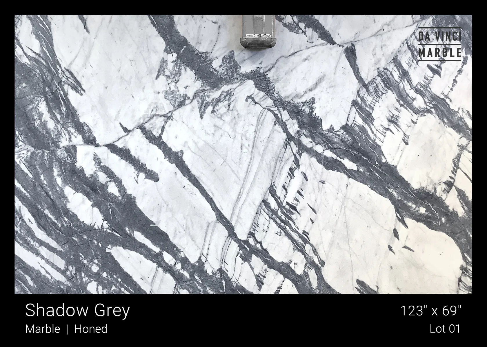 Image of Shadow Grey White Marble countertop slab