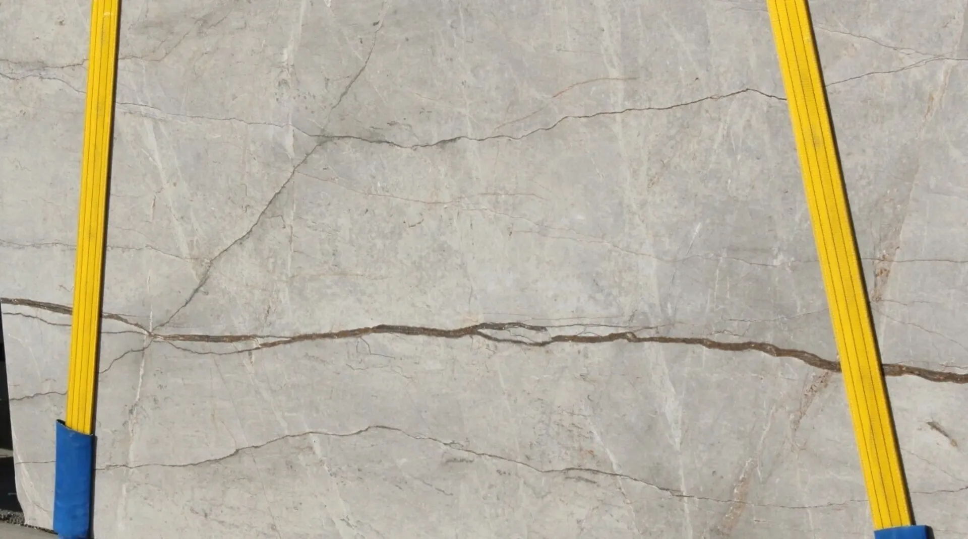 Closeup image of Silver Roots 1st Choice Grey Marble countertop slab