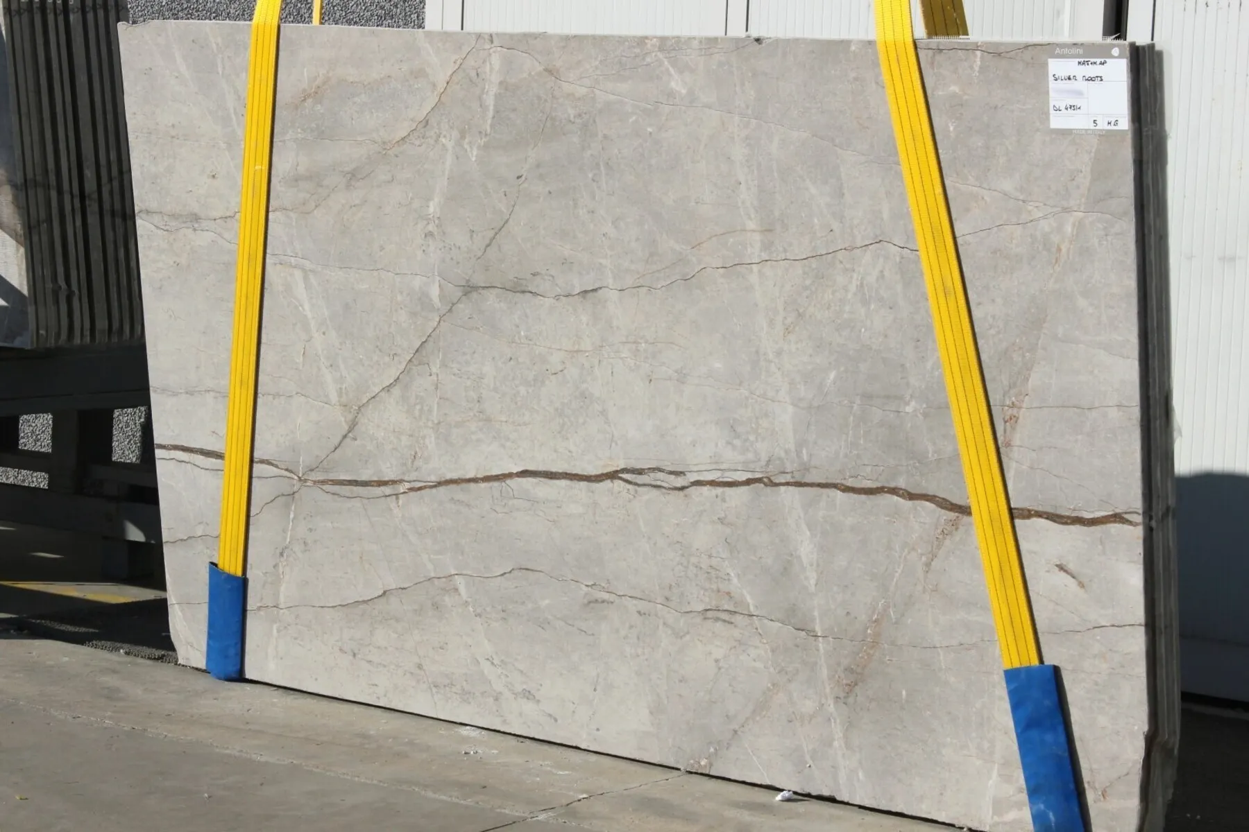 Image of Silver Roots 1st Choice Grey Marble countertop slab