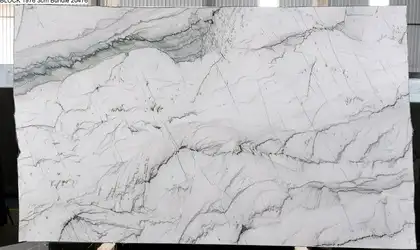 Image of Statuario Quartzite White Quartzite countertop slab