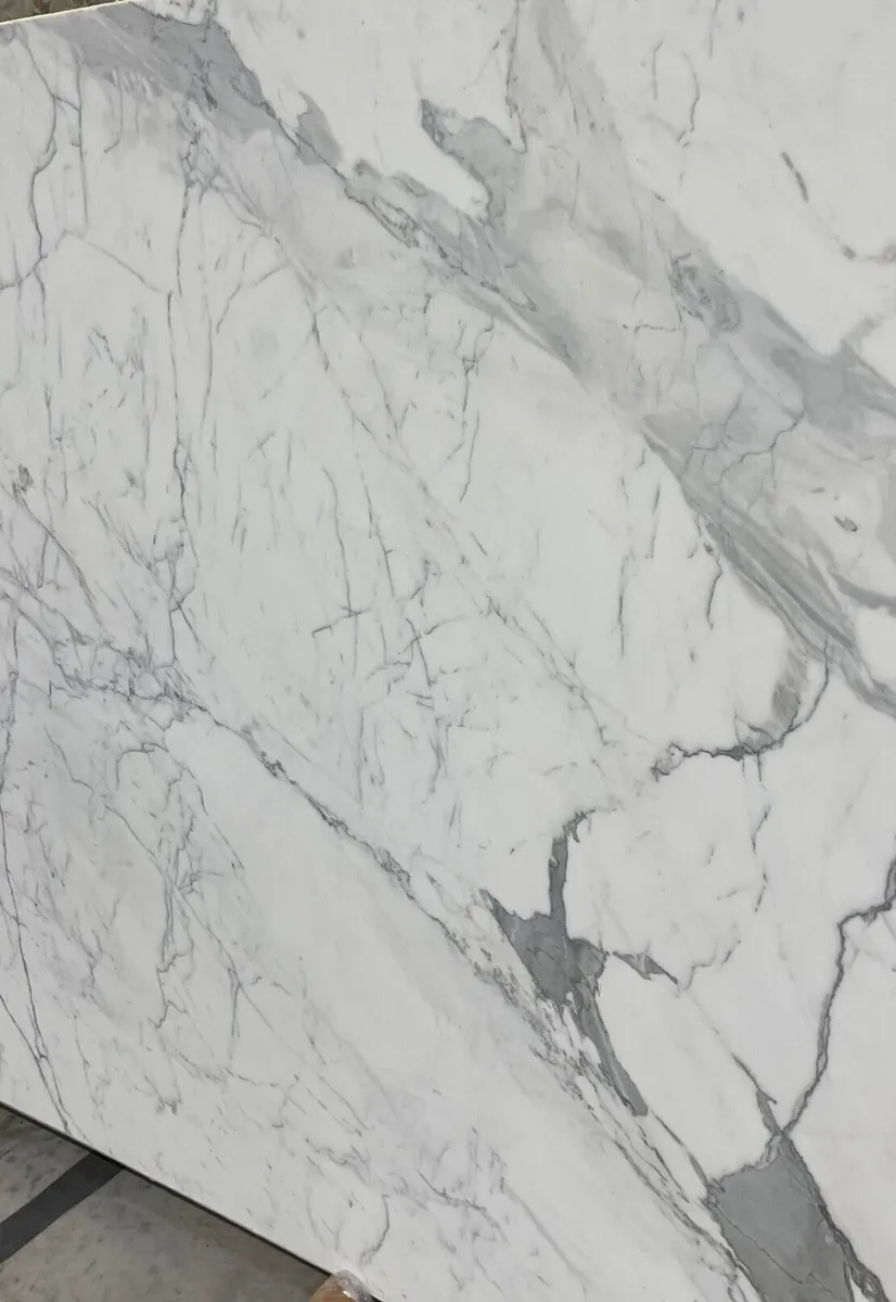 Closeup image of Statuary White Soapstone countertop slab