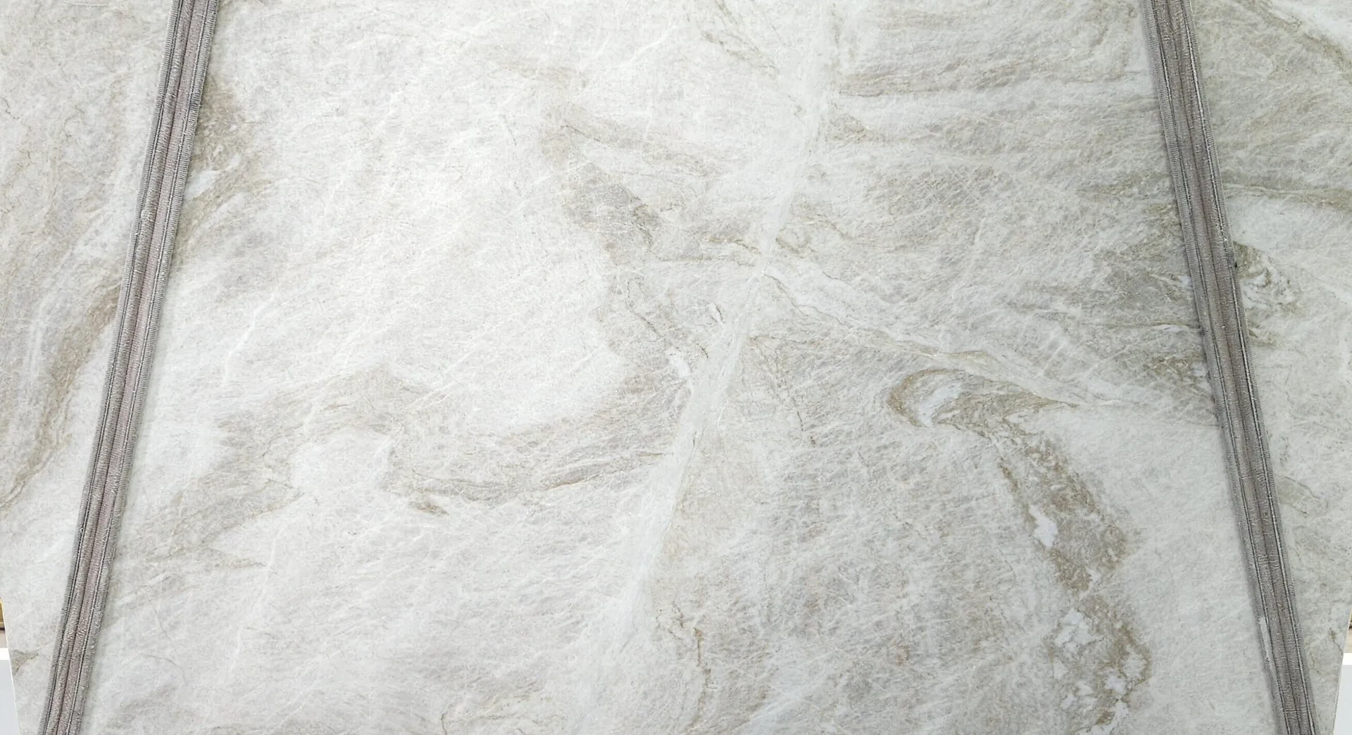 Closeup image of Venus (Taj Mahal) Cream Quartzite countertop slab