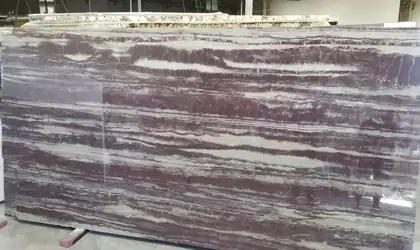 Image of Violet Bamboo Red-Pink Quartzite countertop slab