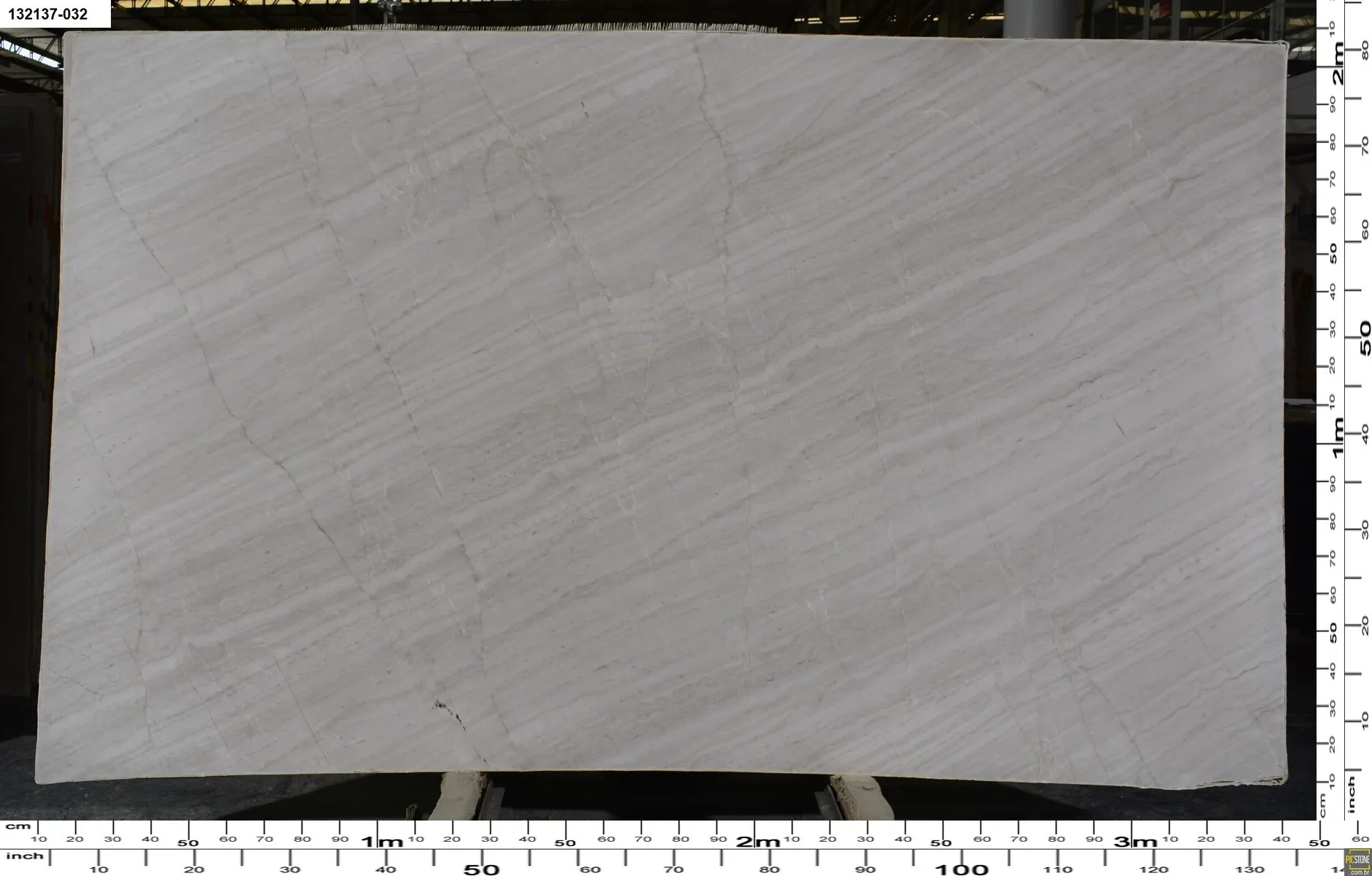 Image of White Pearl 1st Choice Grey Quartzite countertop slab