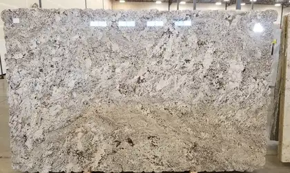 Image of Alaska White 1st Choice White Granite countertop slab