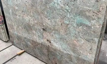 Image of Amazonite Green Marble countertop slab