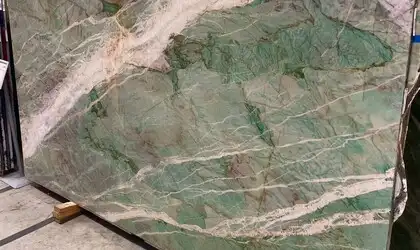 Image of Amazonite Cristallo Green Granite countertop slab