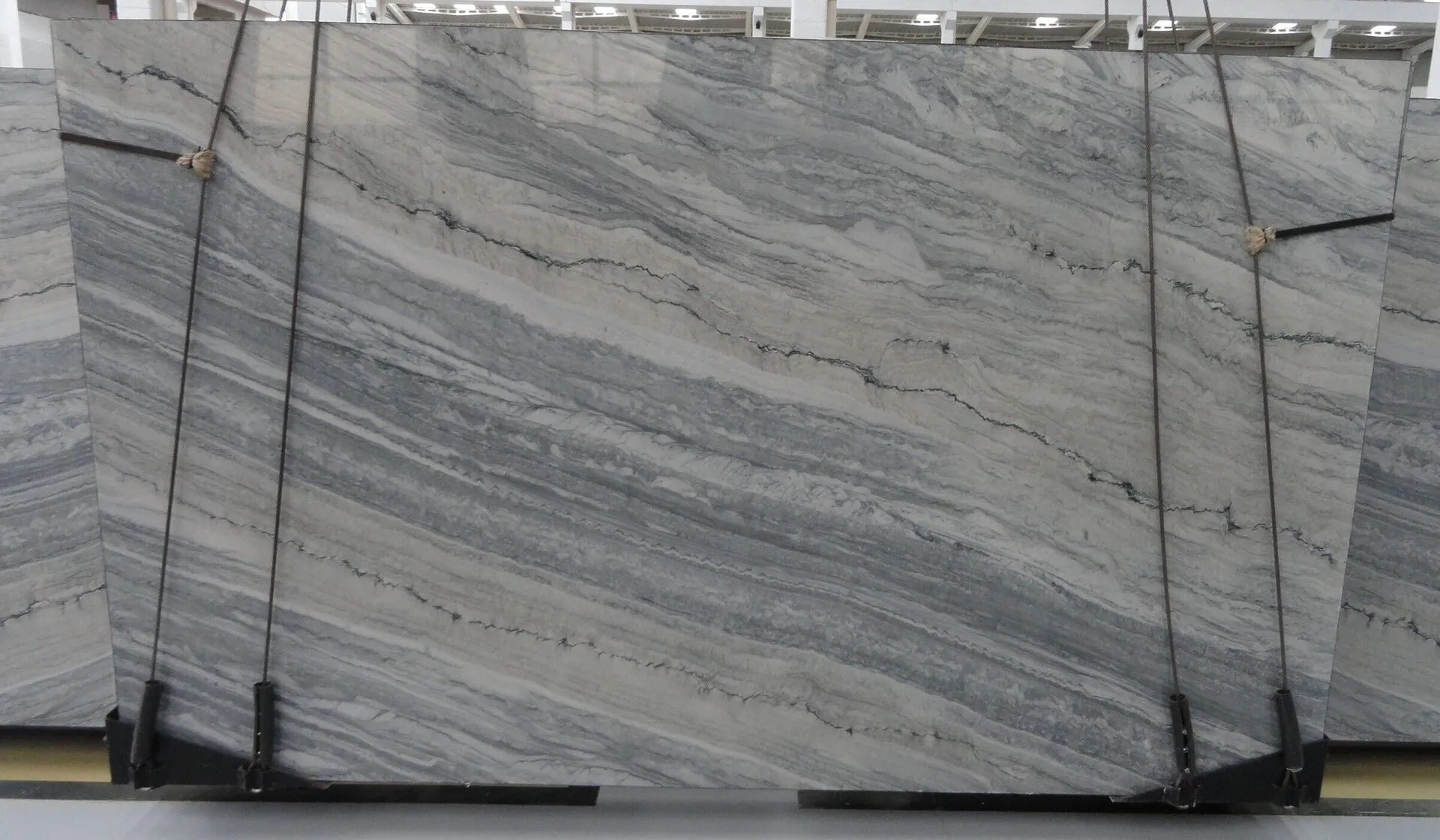 Image of Atmos Blue 1st Choice Grey Quartzite countertop slab