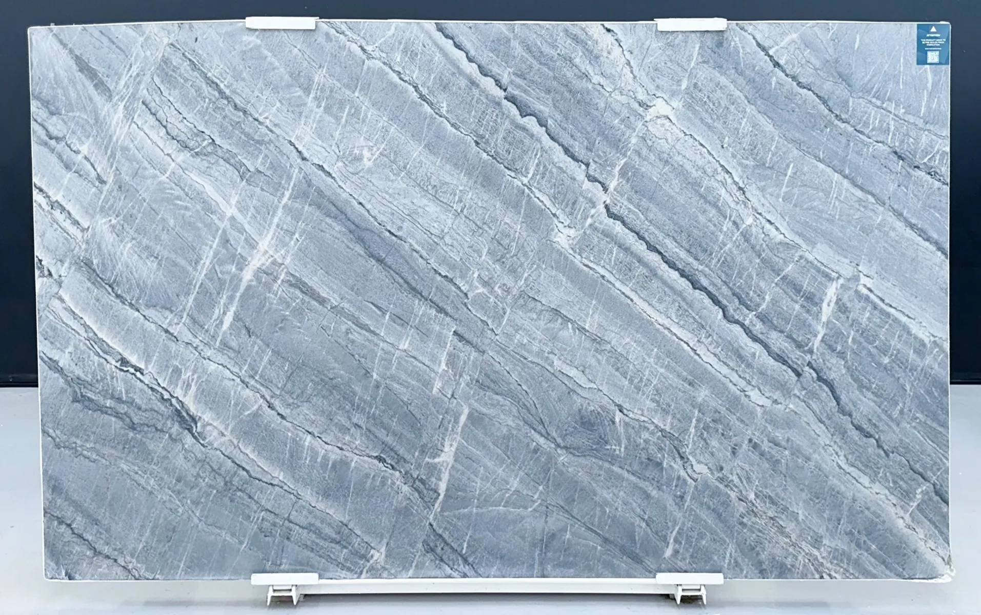 Image of Beverly Blue Quartzite 1st Choice Grey Quartzite countertop slab