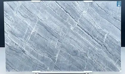 Image of Beverly Blue Quartzite 1st Choice Grey Quartzite countertop slab