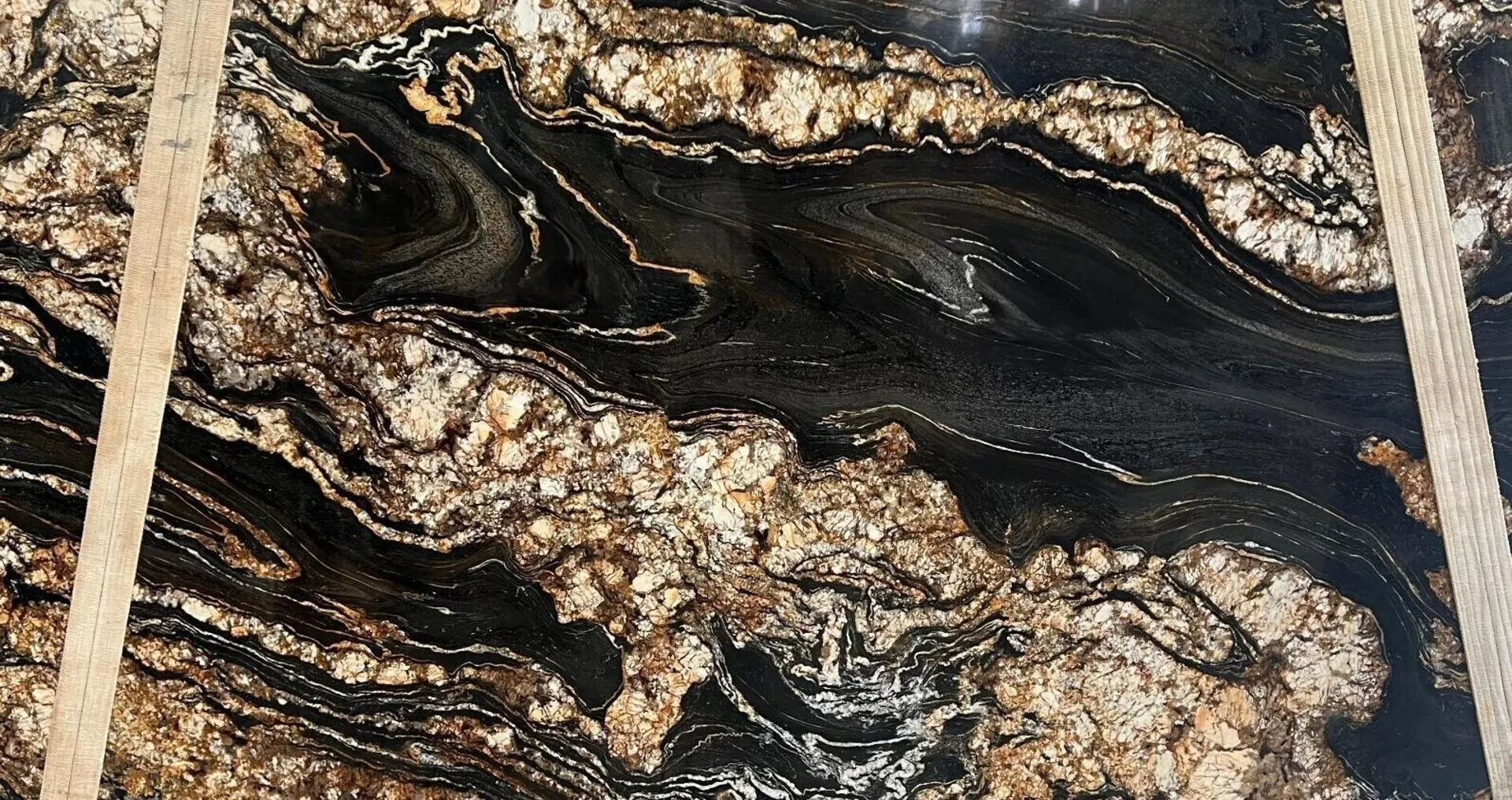 Closeup image of Black Taurus Black Soapstone countertop slab