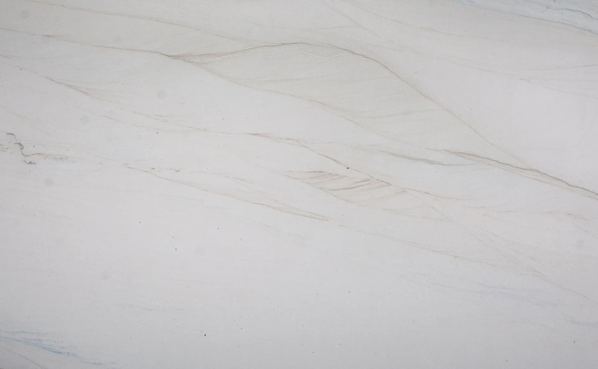 Closeup image of Blossom Mist 1st Choice White Quartzite countertop slab