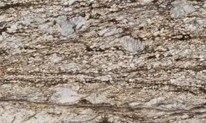 Closeup image of Blue Dunes (Thunder Mountain) Brown Granite countertop slab