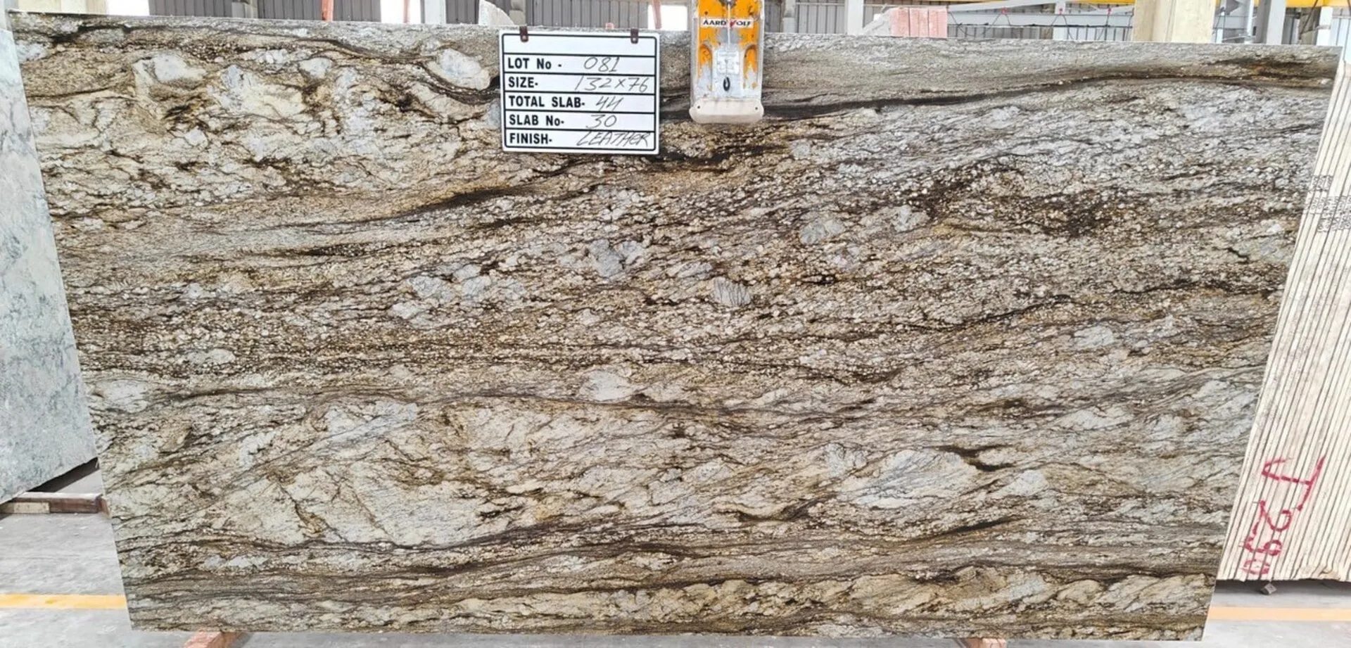 Image of Blue Dunes (Thunder Mountain) Brown Granite countertop slab