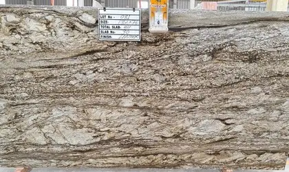 Image of Blue Dunes (Thunder Mountain) Brown Granite countertop slab